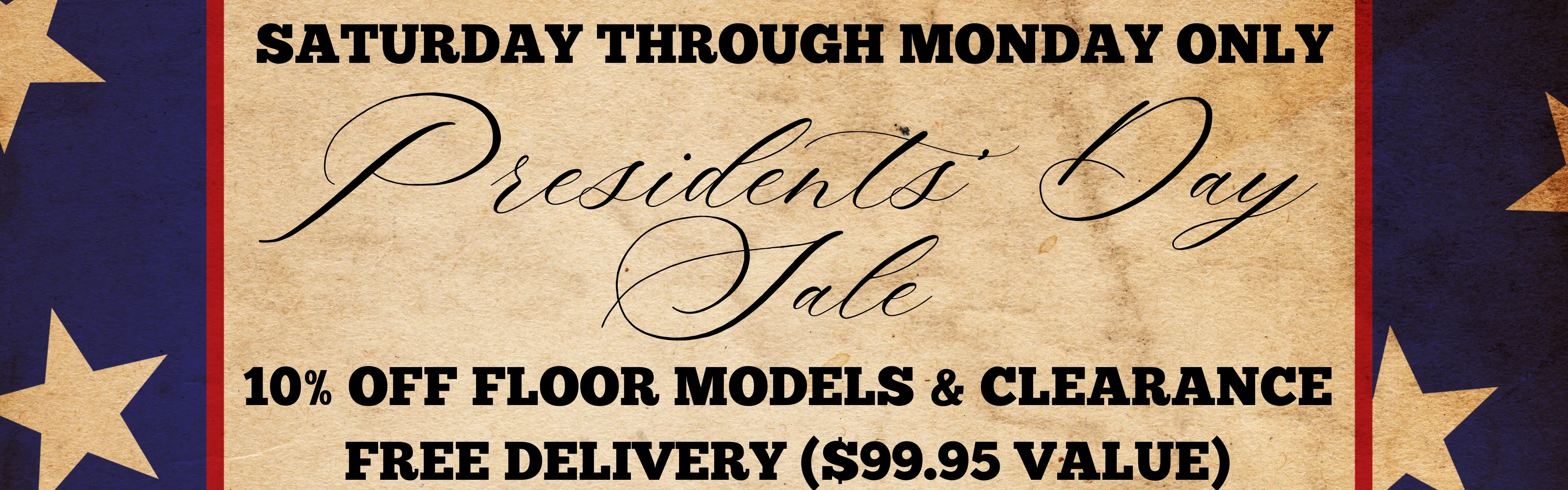 presidents day sale 